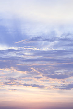 Sunset sky and cloud