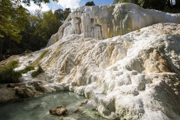 Fototapeta na wymiar Fosso Bianco hot springs in Bagni San Filippo