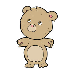 cartoon funny teddy bear