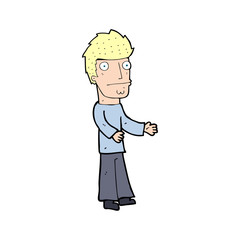 cartoon confused man