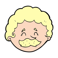 cartoon man with mustache