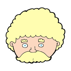 cartoon man with mustache