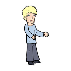cartoon man explaining