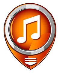 Music orange pointer