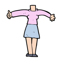 cartoon female body (add photos or mix and match cartoons)