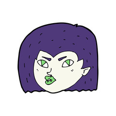 cartoon vampire face