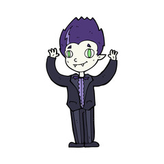 cartoon vampire boy