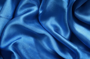 Texture blue satin, silk background