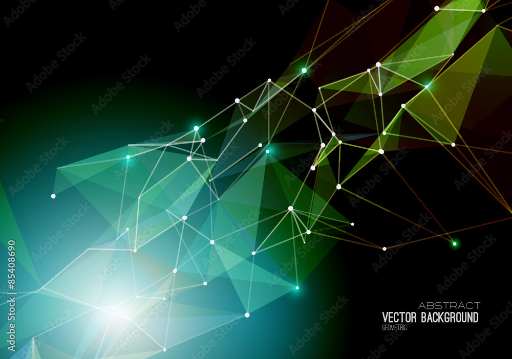 Poster abstract geometric background design