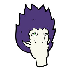 cartoon vampire face