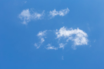 Cloud on the blue sky.
