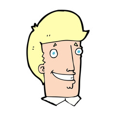 Obraz premium cartoon happy man