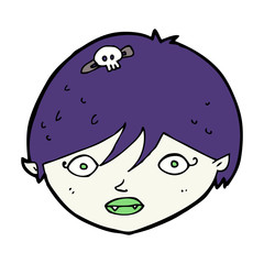 cartoon vampire face
