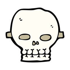 cartoon spooky skull mask