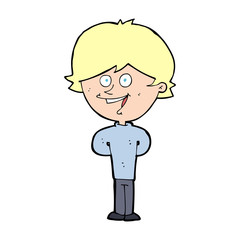 cartoon happy boy