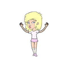 cartoon pretty girl