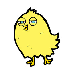 funny cartoon bird