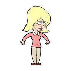 cartoon mean woman