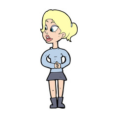 cartoon girl talking