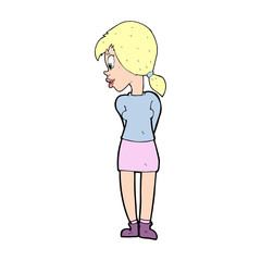 cartoon pretty girl