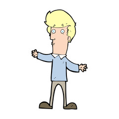 cartoon startled man