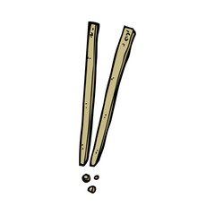 cartoon chopsticks