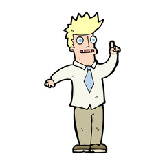 cartoon man with idea
