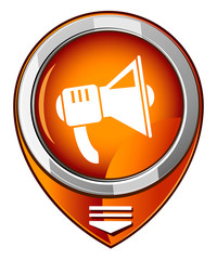 Loudspeaker orange map pointer