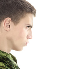 Obraz premium Military Man Portrait