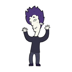 cartoon vampire man
