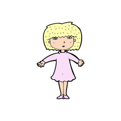 cartoon surprised woman