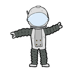 cartoon astronaut