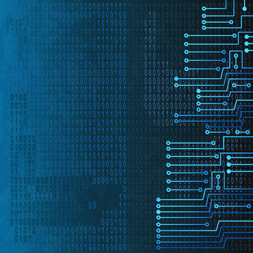 Electronic circuit and  binary code