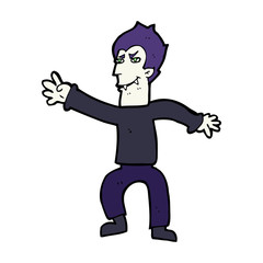 cartoon vampire man