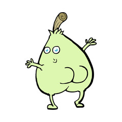 a nice pear cartoon
