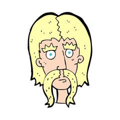 cartoon man with long mustache