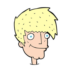 cartoon smiling man