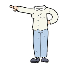cartoon pointing body (mix and match cartoons or add own photo)