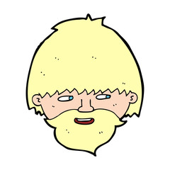 cartoon bearded man