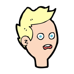 cartoon shocked man