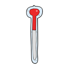 cartoon thermometer