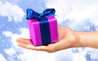 Gift, present, box.
