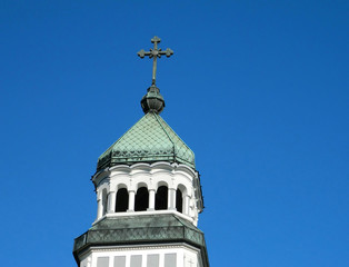 Fototapeta na wymiar Orthodox church tower
