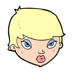 cartoon unimpressed woman
