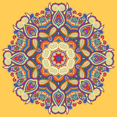 beautiful vintage circular pattern of arabesques