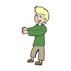 Obraz premium cartoon happy man