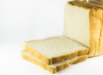 bread on white background