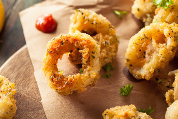Homemade Breaded Fried Calamari