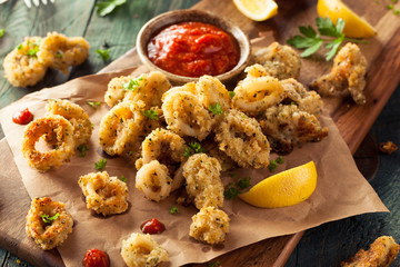 Homemade Breaded Fried Calamari