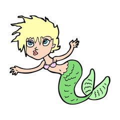 cartoon mermaid